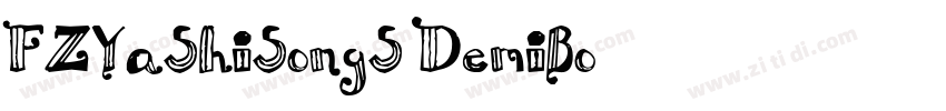 FZYaShiSongS DemiBo字体转换
